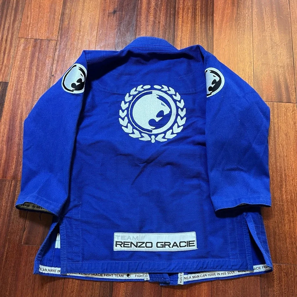 Fuji Gi Mens C1 Blue Renzo Gracie Standard BJJ Kimono Martial Arts Uniform Top